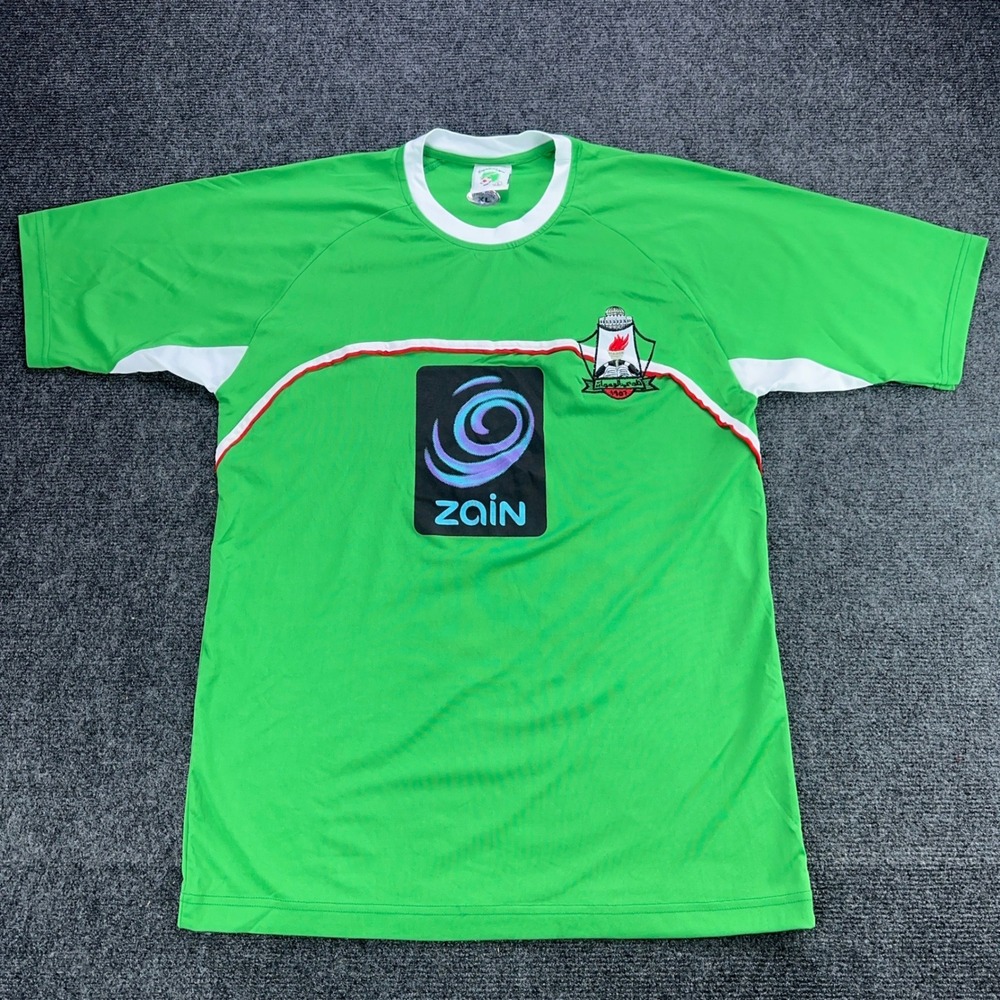Zain Soccer Jersey Green Short Sleeve Athletic Sports Shirt Mens XL